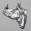 Толстовка NosoRock, серый меланж с нанесением логотипа