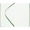 Блокнот Shall Round, зеленый с нанесением логотипа
