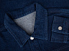 Куртка джинсовая O1, темно-синяя с нанесением логотипа