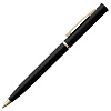 Ручка шариковая Euro Gold, черная с нанесением логотипа