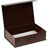 Коробка Case, подарочная, коричневая с нанесением логотипа