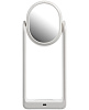 Настольная лампа с зеркалом и беспроводной зарядкой Tyro, белая с нанесением логотипа