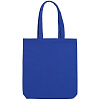 Холщовая сумка «Вот табурет», ярко-синяя с нанесением логотипа