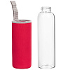Бутылка для воды Sleeve Ace, красная с нанесением логотипа
