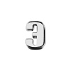 Элемент брелка-конструктора «Буква Э» с нанесением логотипа