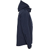 Куртка мужская Hooded Softshell темно-синяя с нанесением логотипа