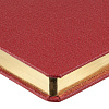 Ежедневник Saffian, недатированный, красный с нанесением логотипа