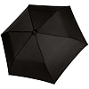 Зонт складной Zero 99, черный с нанесением логотипа