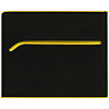 Картхолдер Multimo, черный с желтым с нанесением логотипа