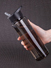 Бутылка для воды Holo, черная с нанесением логотипа