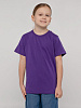 Футболка детская T-Bolka Kids, фиолетовая с нанесением логотипа