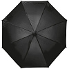 Зонт-трость Charme, черный с нанесением логотипа