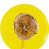 Леденец Lollifruit, желтый с бананом с нанесением логотипа