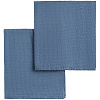 Набор полотенец Fine Line, синий с нанесением логотипа