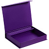 Коробка Duo под ежедневник и ручку, фиолетовая с нанесением логотипа