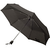 Складной зонт TAKE IT DUO, черный с нанесением логотипа