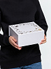 Коробка Frosto, M, белая с нанесением логотипа