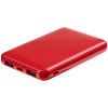 Внешний аккумулятор Uniscend Full Feel Type-C 5000 мАч, красный с нанесением логотипа