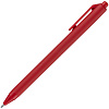Ручка шариковая Cursive Soft Touch, красная с нанесением логотипа