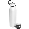 Спортивная бутылка для воды Korver, белая с нанесением логотипа