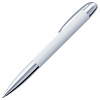 Ручка шариковая Arc Soft Touch, белая с нанесением логотипа