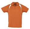 Спортивная рубашка поло Palladium 140 оранжевая с белым с нанесением логотипа