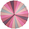 Зонт-трость «Спектр», розовый с нанесением логотипа