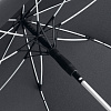 Зонт-трость с цветными спицами Color Style, белый с нанесением логотипа