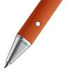 Ручка шариковая Button Up, оранжевая с серебристым с нанесением логотипа