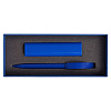 Набор Couple: аккумулятор и ручка, синий с нанесением логотипа