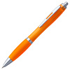 Ручка шариковая Venus, оранжевая с нанесением логотипа