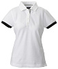 Рубашка поло женская ANTREVILLE, белая с нанесением логотипа
