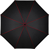 Зонт-трость Seam, красный с нанесением логотипа