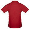 Рубашка поло мужская MORTON, красная с нанесением логотипа