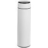 Смарт-бутылка с заменяемой батарейкой Long Therm, белая с нанесением логотипа