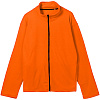 Куртка флисовая унисекс Manakin, оранжевая с нанесением логотипа
