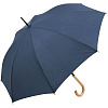 Зонт-трость OkoBrella, темно-синий с нанесением логотипа