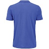 Рубашка поло мужская Planet Men, ярко-синяя с нанесением логотипа