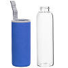 Бутылка для воды Sleeve Ace, синяя с нанесением логотипа