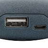 Внешний аккумулятор Pebble 5200, серо-синий с нанесением логотипа