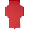 Коробка самосборная Flacky, красная с нанесением логотипа