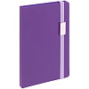 Блокнот Shall Direct, фиолетовый с нанесением логотипа
