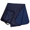 Плед для пикника Soft & Dry, синий с нанесением логотипа