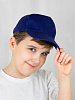 Бейсболка детская Unit Kids, синяя с нанесением логотипа