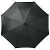 Зонт-трость Unit Wind, черный с нанесением логотипа