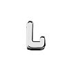 Элемент брелка-конструктора «Буква J» с нанесением логотипа