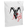 Холщовая сумка «Любовь зла», молочно-белая с нанесением логотипа