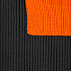Шарф Snappy, темно-серый с оранжевым с нанесением логотипа