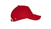 Бейсболка Long Beach, красная с нанесением логотипа