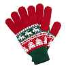Перчатки Mirakler, красные с зеленым с нанесением логотипа